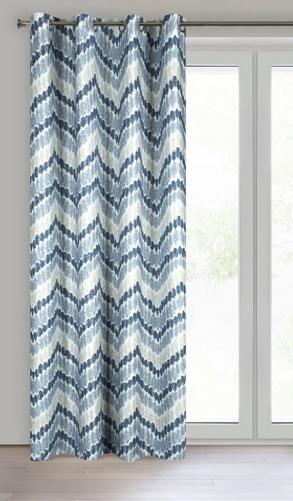 ZATEMŇOVACÍ ZÁVES NA KRÚŽKOCH ANN 140X250 CM VZOROVANÁ