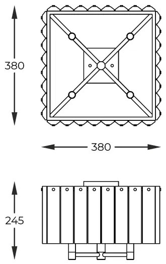 Zuma Line C0523-04A-U8AC - Stropné svietidlo PALACE 4xG9/42W/230V zlatá
