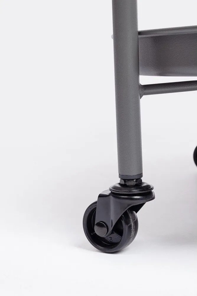 Oceľový servírovací stolík ø 44,5 cm Austin – Bizzotto