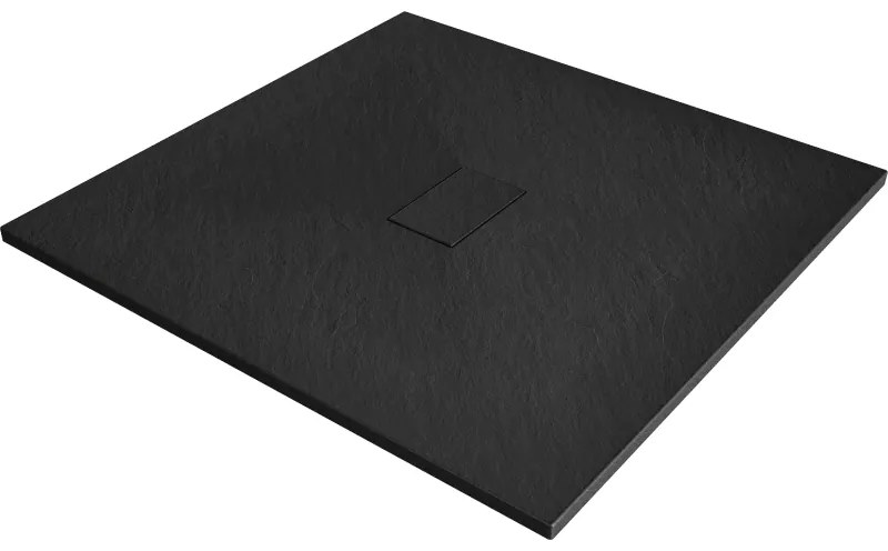 Mexen Hugo, SMC štvorcová sprchová vanička 100 x 100 cm, čierna matná, 42701010