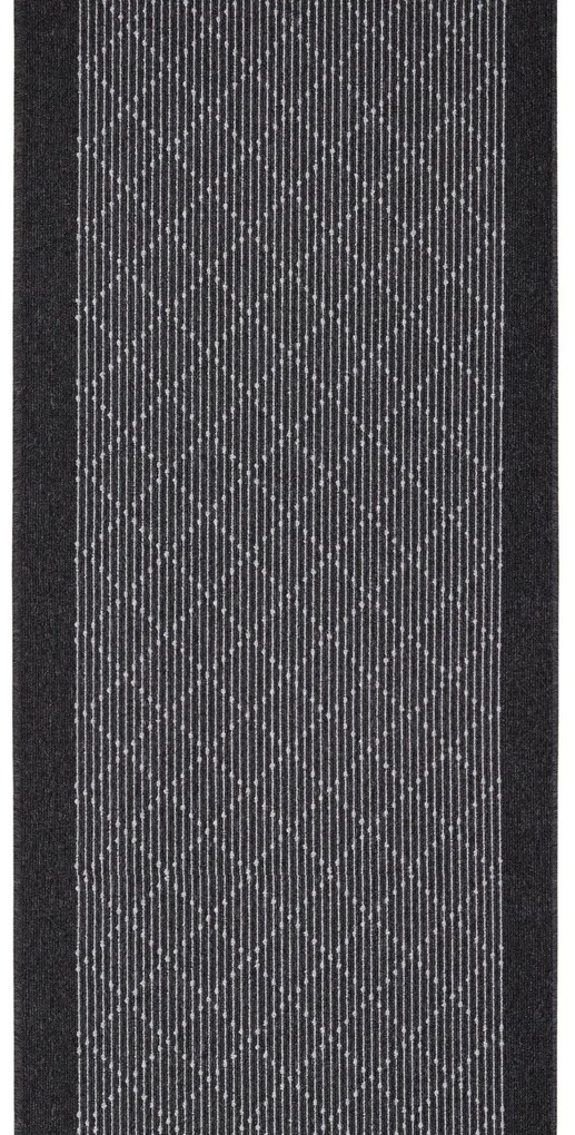 Condor Carpets, Protišmykový behúň na mieru Boulevard 9229, šíre 100 cm, šedá, chodba / predsieň