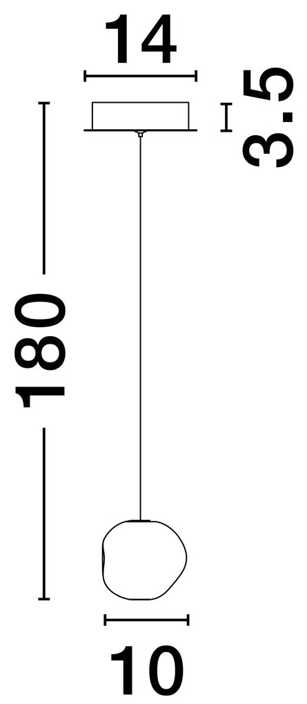 Novaluce LED čierny dizajnový luster Ifos 1