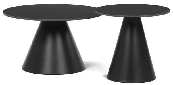 Autronic BONTEC Konferenčný stolík 70x70x40, 5cm, keramika, mramor, CT-F4118 BK Farba: Béžová