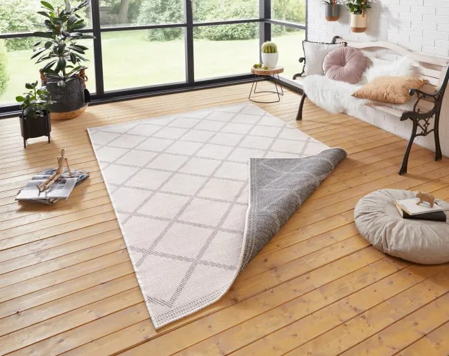 Obojstranný koberec Hanse Home Twin Supreme Corsica sivý / krémový