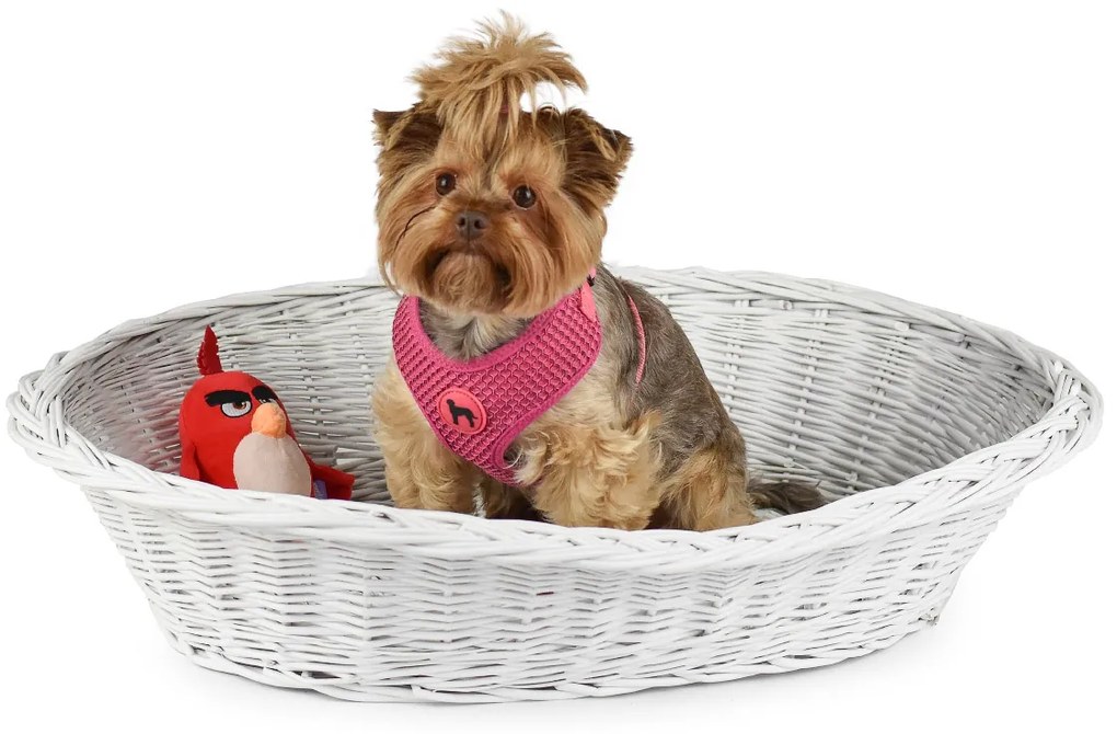 Pelech prútený biely pre zvieratá Akim IV.š. 73 x hl. 52 x v. 13/18(cm)