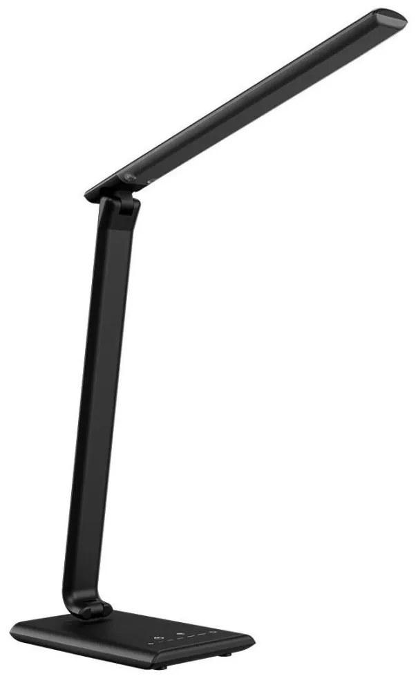 Výrobce po 1 ks LED Stmievateľná dotyková stolná lampa s USB LED/7,2W/230V 2700-6500K čierna P5536