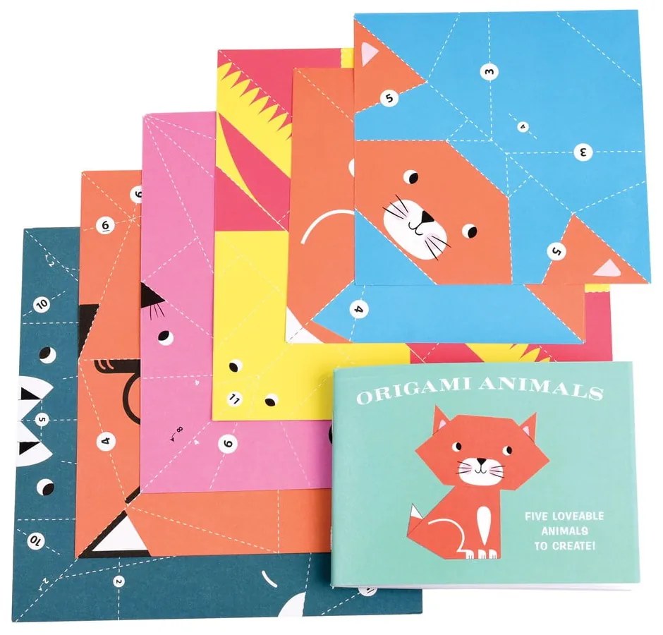 Papierové skladačky Animals Origami – Rex London