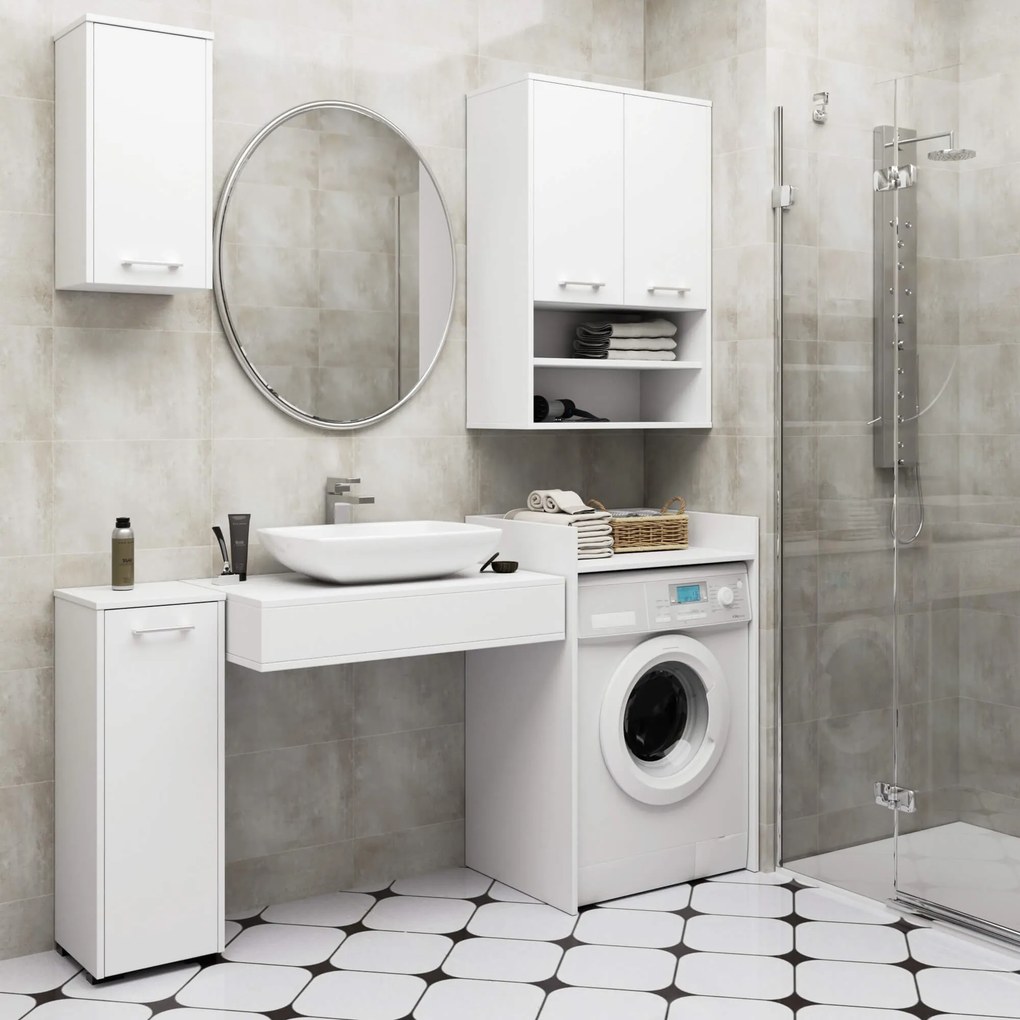 Závesná kúpeľňová skrinka Fin W64 2D 64 cm - výber z 9 prevedení