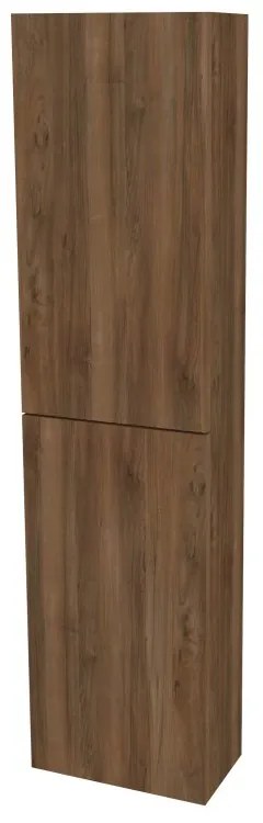 Mereo, Mereo Aira, kúpeľňová skrinka 170 cm vysoká, ľavé otváranie, Multidecor, Orech Pacifik tabákový, MER-CN794LNOPT2