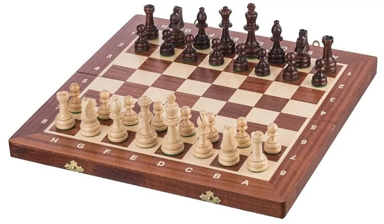 ČistéDrevo Drevené šachy 41 x 41 cm