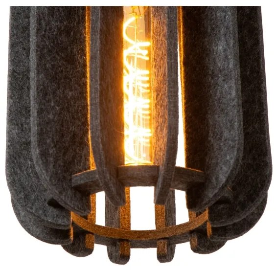 Lucide 45492/13/36 - Luster na lanku RAFAL 3xE27/40W/230V čierna/šedá