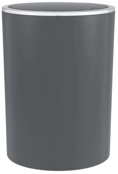 WENKO 25146100 - Kôš INCA 18,5 x 25,5 cm antracit/lesklý chróm