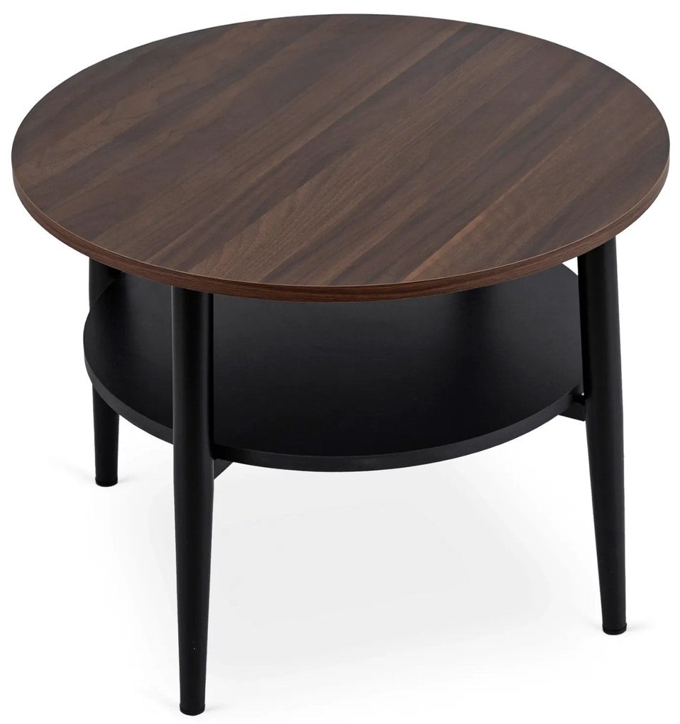 PROXIMA.store - Dizajnový konferenčný stolík PAULO FARBA: čierna, Materiál: orech