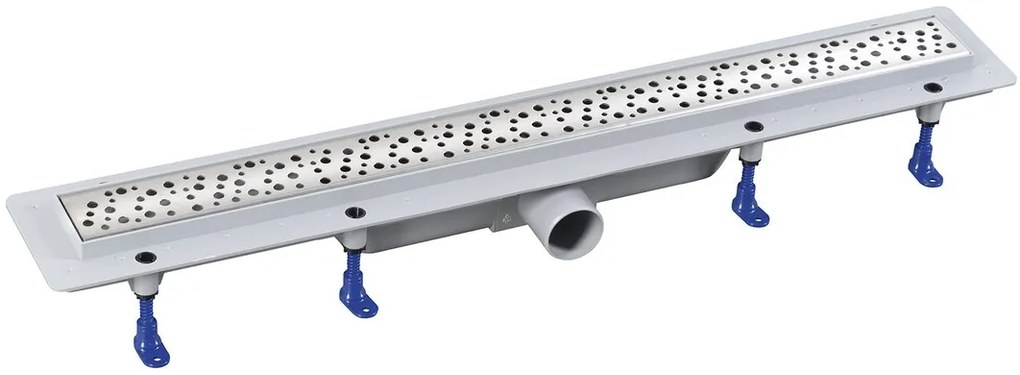 Aqualine Aqualine, MARMI plastový sprchový kanálik s roštom, 710x122x65 mm, 1702-70