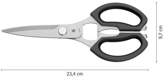 WMF - Univerzálne nožnice 23,4 cm čierne