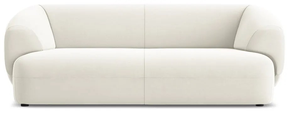 Biela zamatová pohovka 212 cm Moana – Makamii