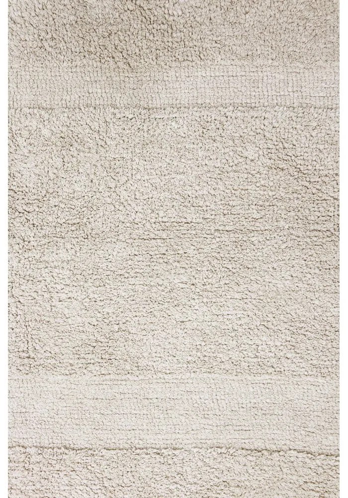 Krémový prateľný ručne tkaný bavlnený koberec 140x200 cm Bloom Natural – Lorena Canals