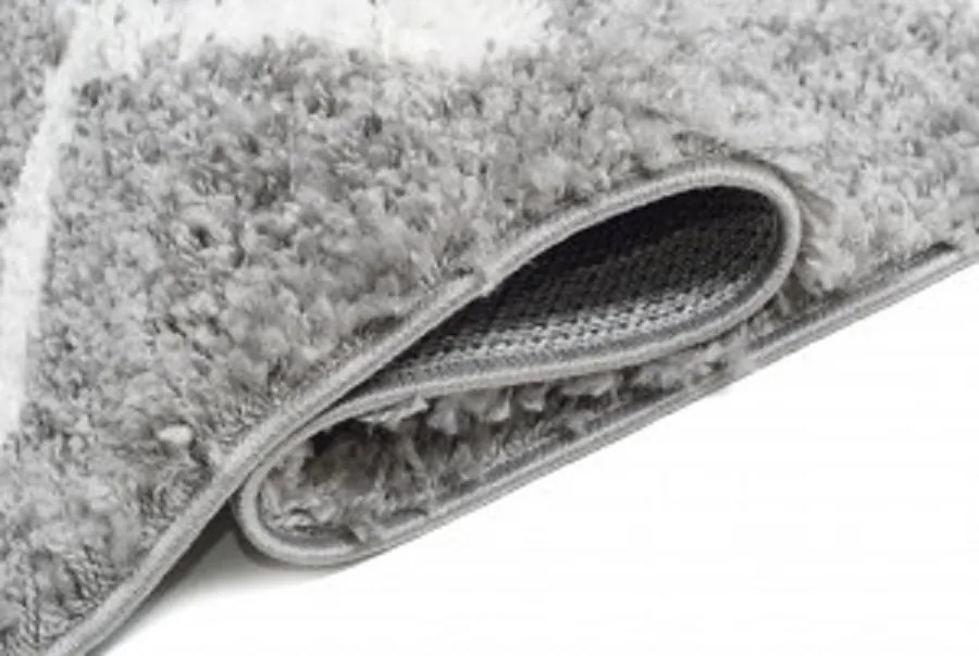 TA Koberec C090B TMAVO SIVÁ/KRÉMOVÁ BOHO Rozmer: 100x150 cm