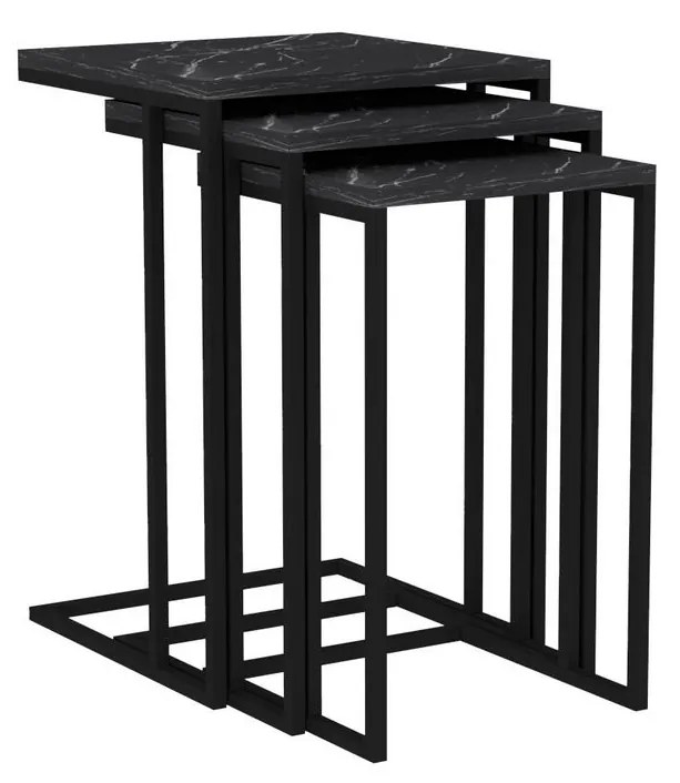 Set 3ks. konferenčných stolíkov Blacky. Akcia -22%. Vlastná spoľahlivá doprava až k Vám domov. 1067610