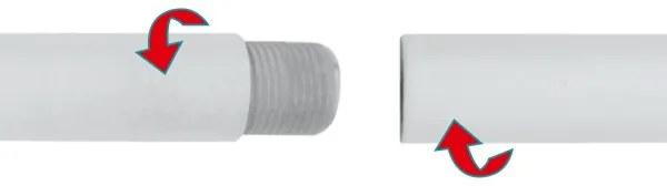 Eglo 92288 - Kryt kábla EXTENTION biela