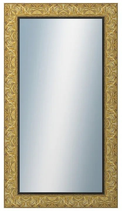 DANTIK - Zrkadlo v rámu, rozmer s rámom 50x90 cm z lišty PRAHA zlatá (2752)