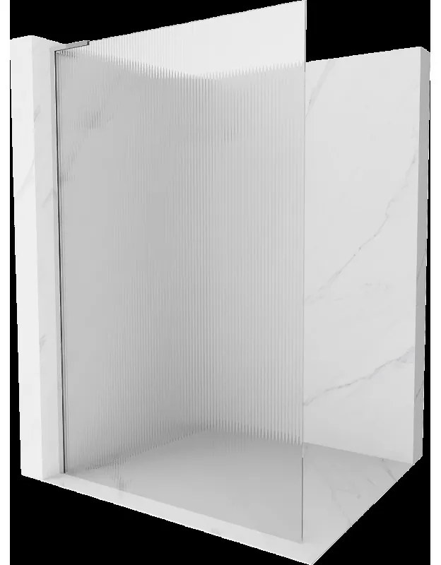 Mexen Kioto L sprchová stena Walk-in 80 x 200 cm, priehľadná, chróm - 800-080-103-01-09