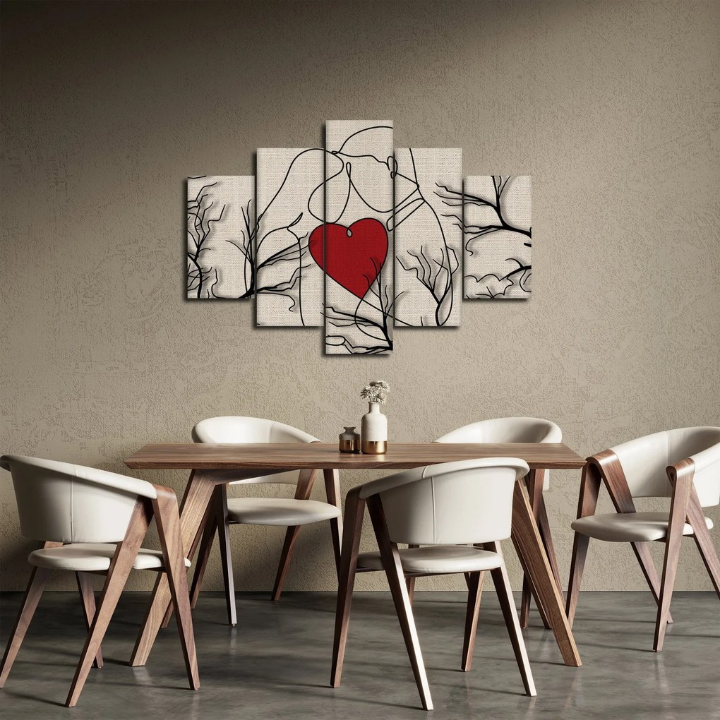 Obraz - Zamilovaný pár (150x105 cm)