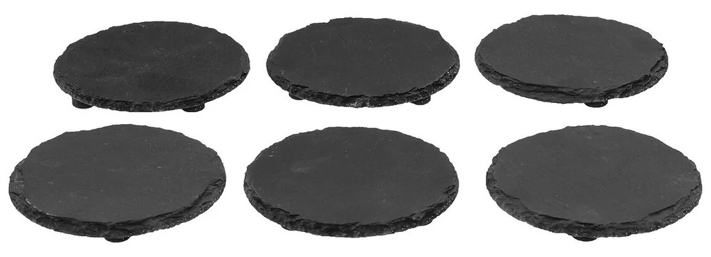 Servírovací podnos z bridlice Rocki sada 6ks