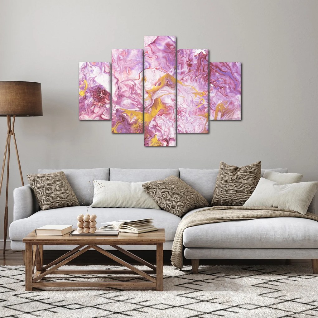 Obraz - Ružová abstrakcia (150x105 cm)