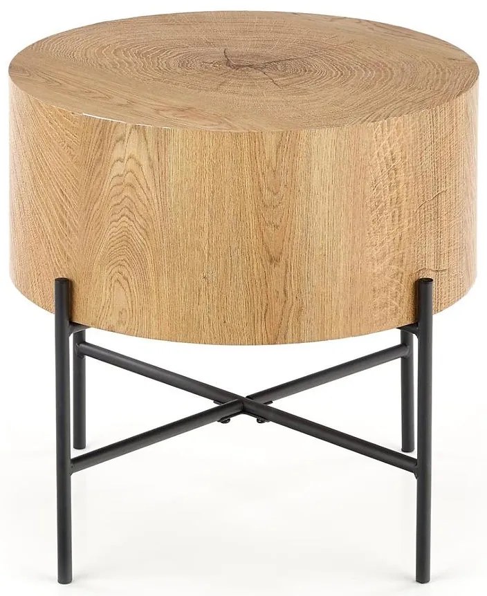 Konferenčný stolík Brooklyn-S dub prírodný/čierna