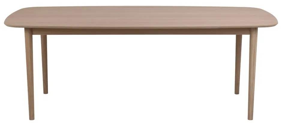 Rozkladací jedálenský stôl s doskou v dubovom dekore 210x100 cm Aston - Actona