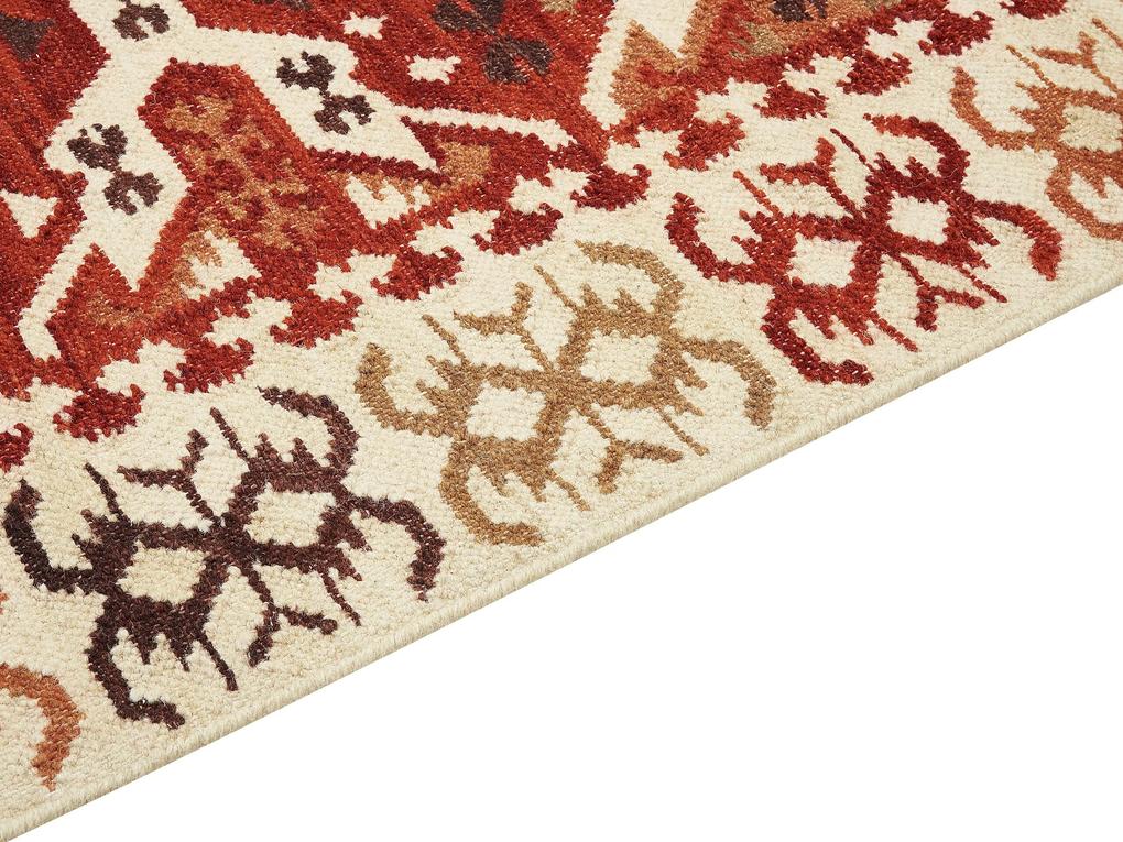 Vlnený kelímový koberec 80 x 150 cm viacfarebný VOSKEVAZ Beliani