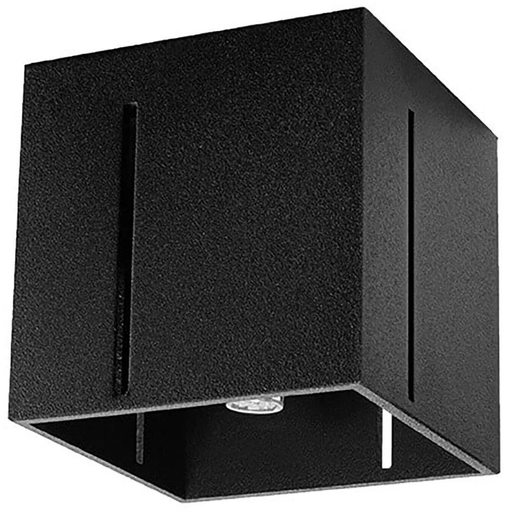 Stropné svietidlo Pixar, 1x čierne kovové tienidlo