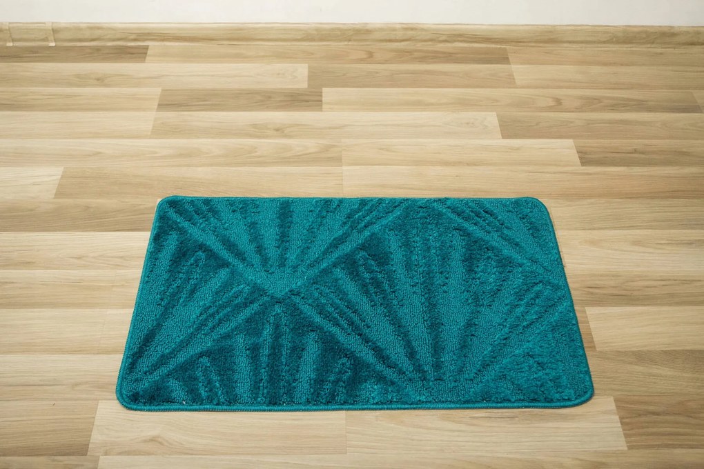 Koupelnový kobereček LEAF 50x80 cm smaragdový