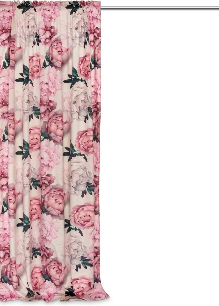 Záves PEONY VELVET LIGHT s riasiacou páskou 140x270 cm