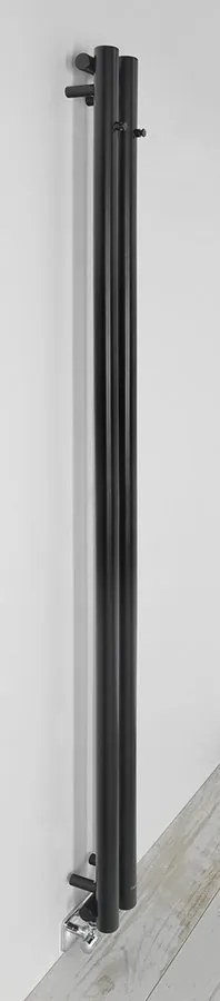 Sapho Sapho, PILON vykurovacie teleso 122x1800mm, so 2 háčikmi, čierna matná, IZ124T