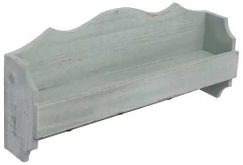 vidaXL Nástenný vešiak zelený 50x10x23 cm drevený-