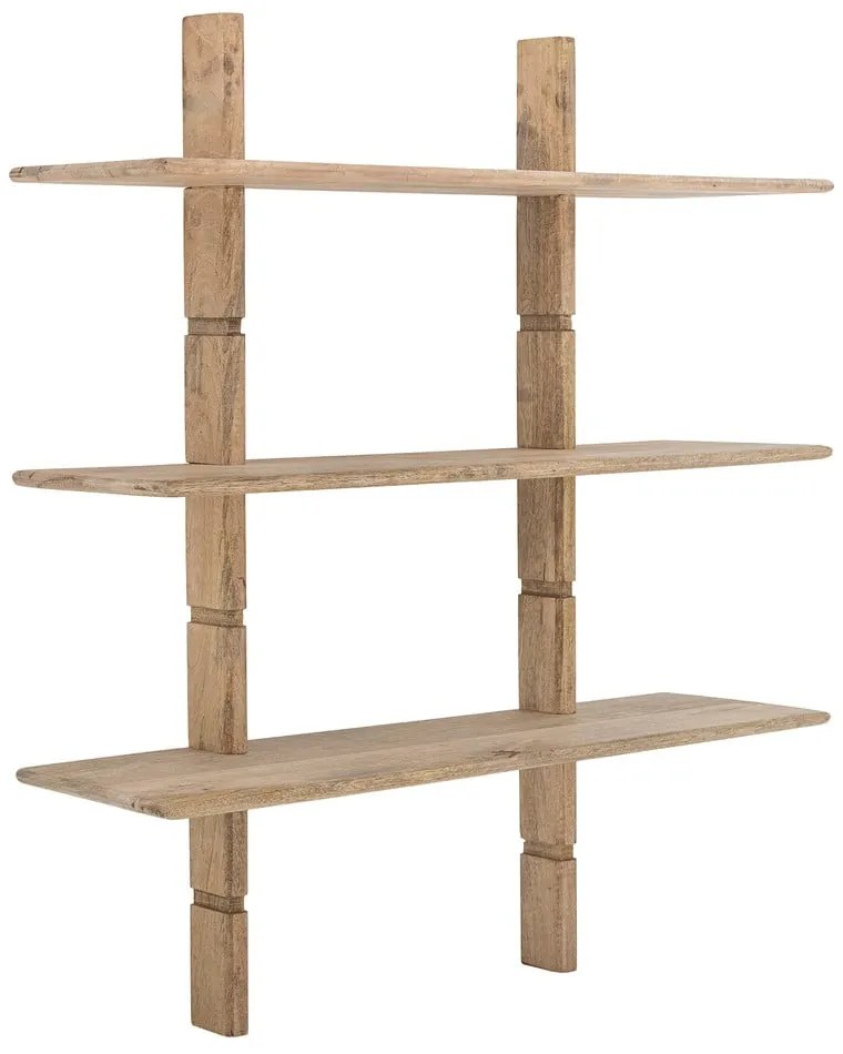 Nástenná knižnica z mangového dreva v prírodnej farbe 96x110,5 cm Millian – Bloomingville