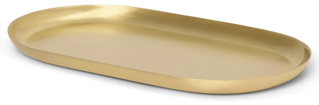 ferm LIVING Kovová tácka Basho Brass Oval