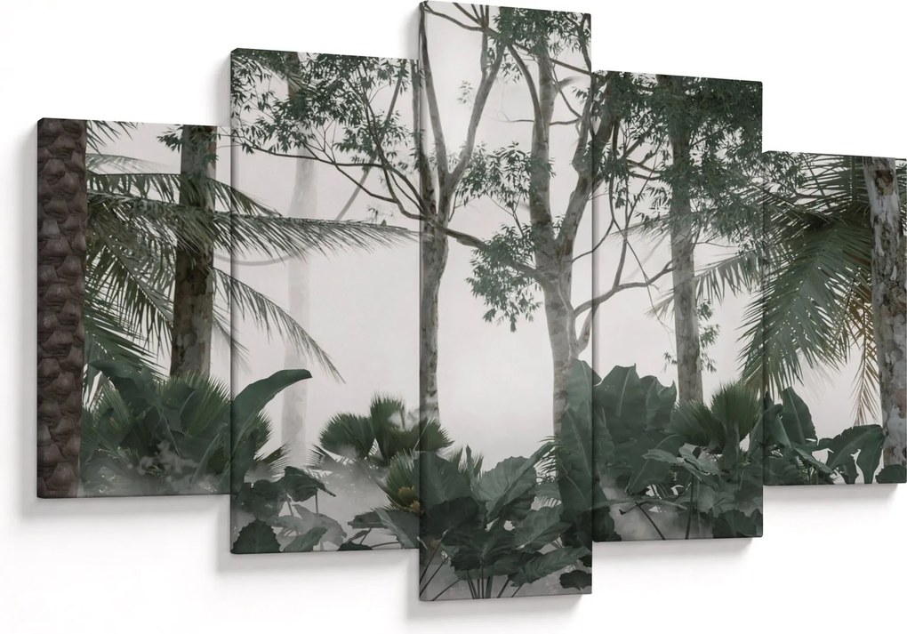 Obraz - Jungle v rannej hmle (150x105 cm)