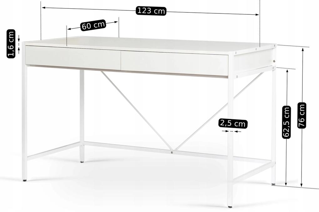 PROXIMA.store - Minimalistický písací stôl ALLY FARBA: biela