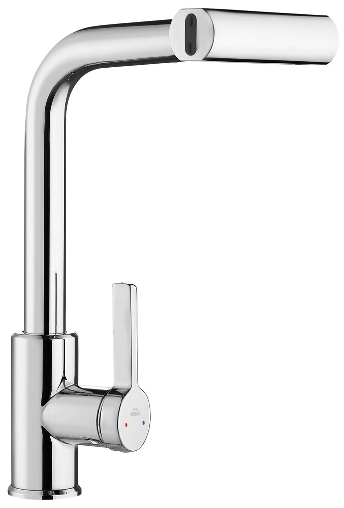 Invena Nelia, vysoká drezová batéria, 4-funkčný výtok, chrómová, INV-BZ-34-001-A