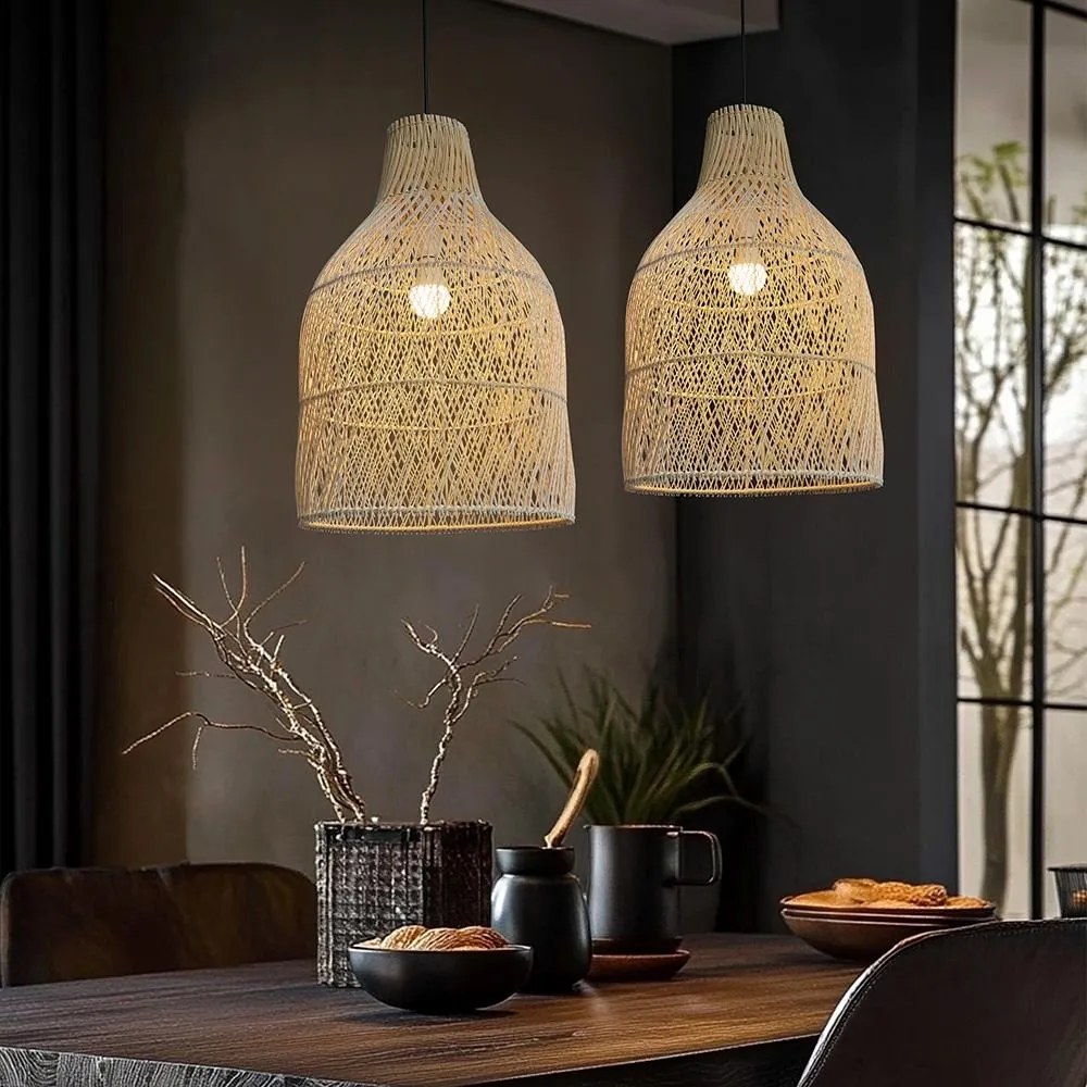 Ratanové závesné svietidlo LF10-L prírodné