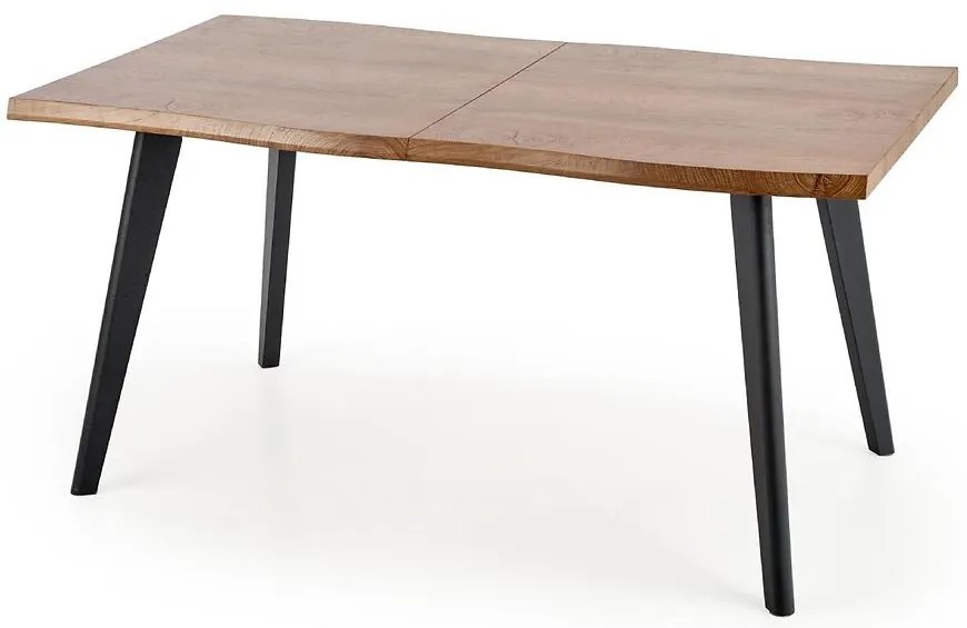 Rozkladací stôl Dickson 150/210x90cm Mdf/Drevo – Dub Naturalny/Čierna