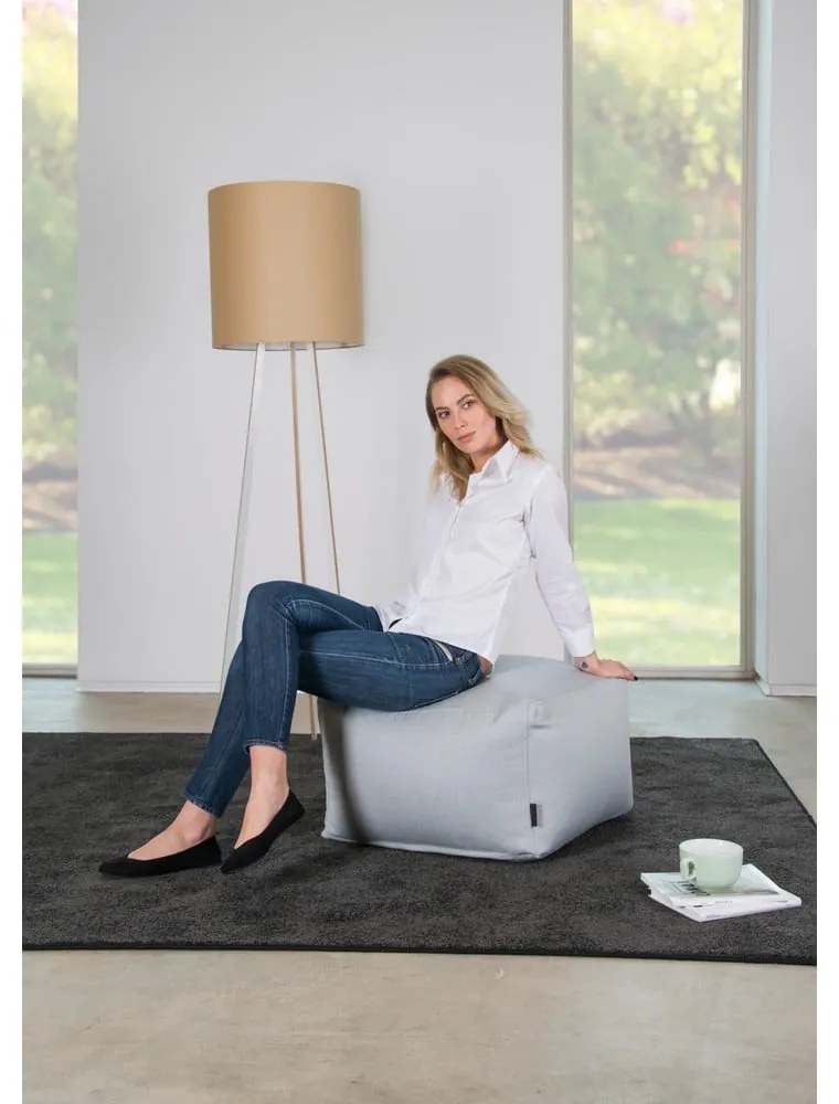 Sivobéžový sedací vak Softbox MooG – SLOWDOWN