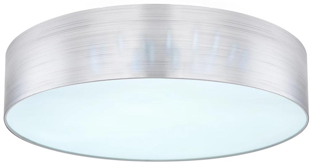 GLOBO Moderné stropné svietidlo LED SINNI, 40 W, teplá biela-studená biela, 60 cm, okrúhle, strieborné