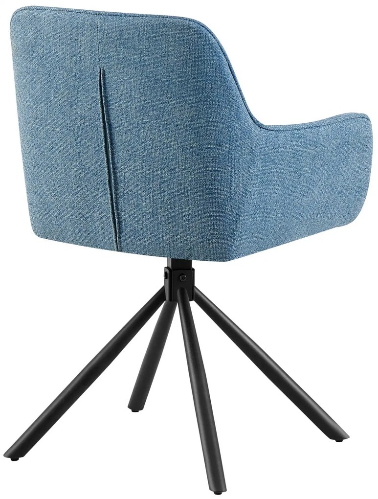 Stolička Tipton, látka - modrá