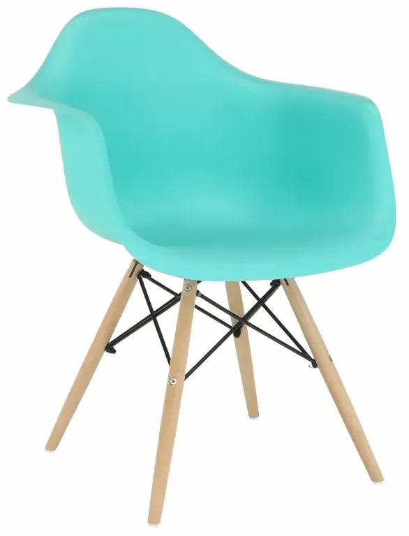 Jedálenská stolička Damen New - mentolová / buk