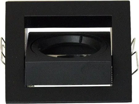 BERGE Podhľadové bodové svietidlo BRG70452 výklopné - hliník - štvorec - čierna matná