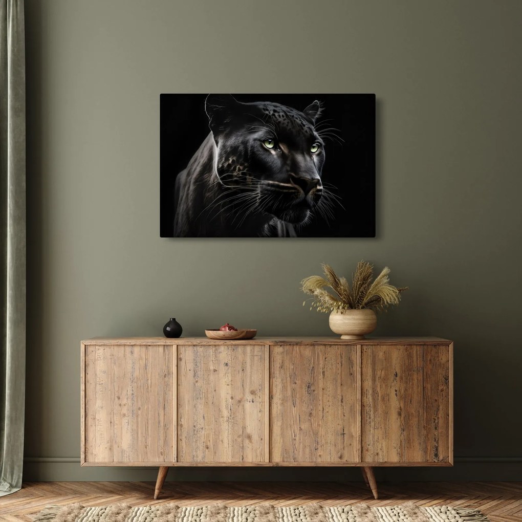 Obraz - Čierny panter (90x60 cm)